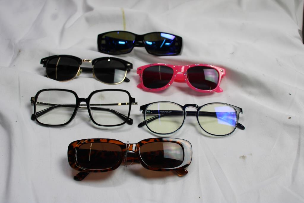 Sunglasses And Eyeglasses Bulk Lot, 6 Pieces Property Room