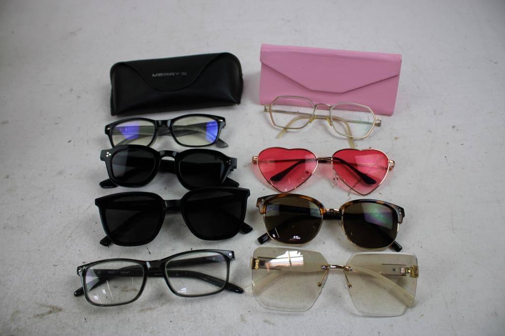 Sunglasses, Eyeglasses, & Cases, Bulk Lot, 27 Pieces