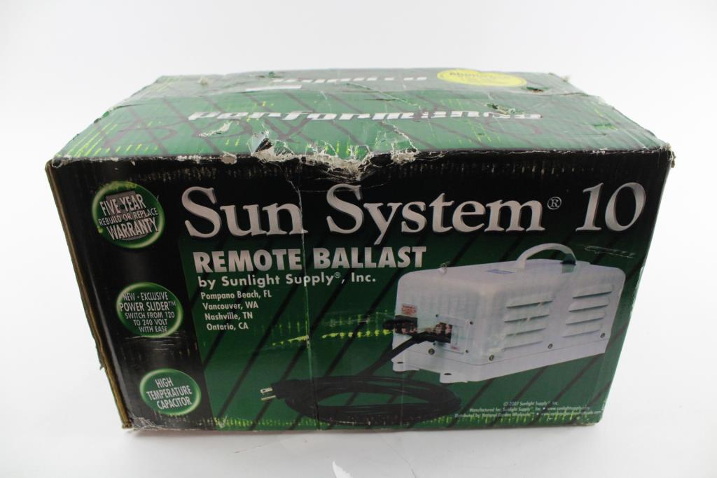Sunlight Supply Sun System 10 Remote Ballast Property Room Sunlight Supply Sun System 10 Remote Ballast Property Room
