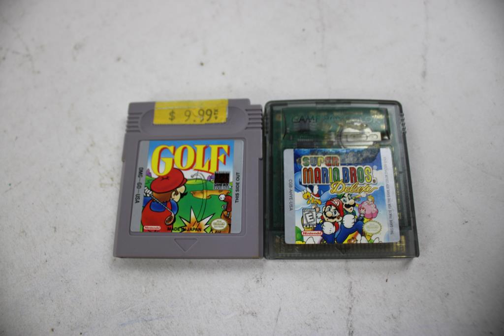 Super Mario Bros Deluxe & Gold Nintendo Game Boy Games 2 Pieces
