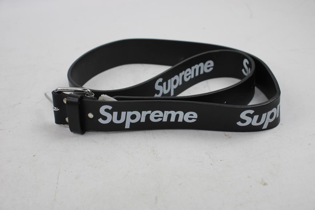 Supreme Repeat Leather Belt, 48"