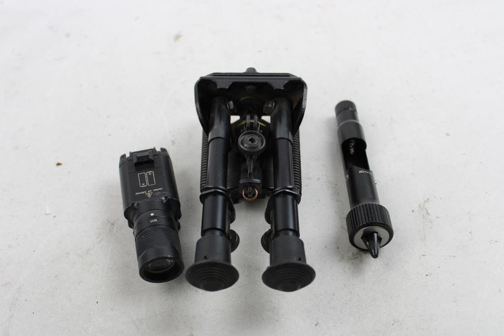 Surefire X300V Weapon Light, SightMark Laser, Gun Bipod, 3 Pieces