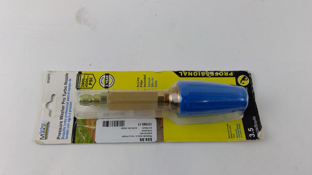 Surface Maxx Pressure Washer Pro Turbo Nozzle