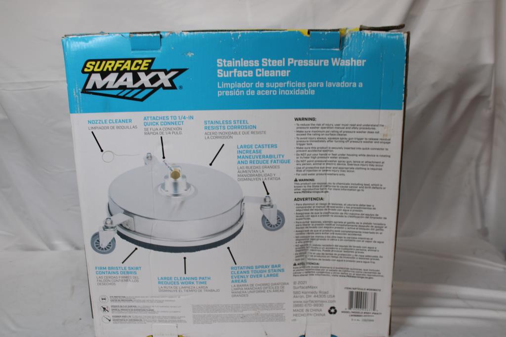 Surface Maxx Stainless Steel Pressure Washer Surface Cleaner Attachment