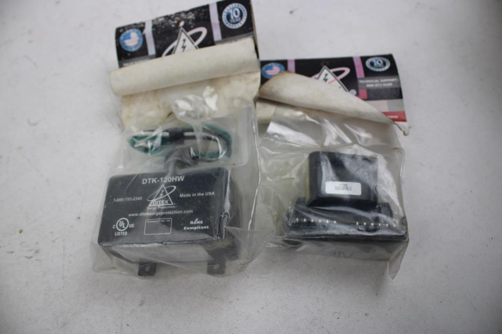 Surge Protection Modular Alarm Panel Protector & Base, And Parallel Protectors, 5 Pieces