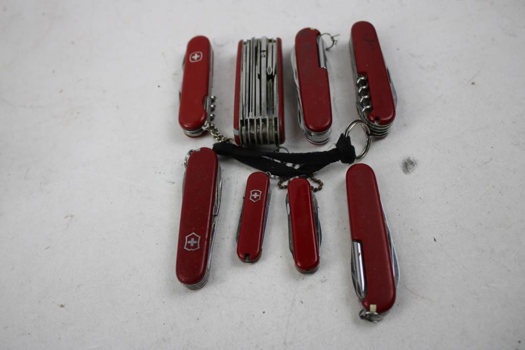 Swiss Army, Bianchi, And More Multipurpose Tools/Knives With Hex Keys, 16 Pieces