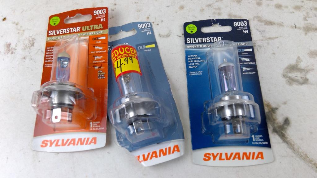Sylvania Headlights  3 Pieces