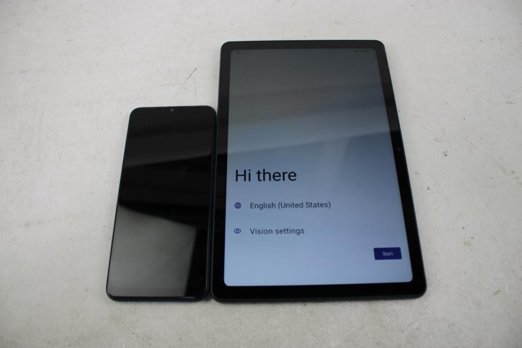 Tablet & Cell Phone, 2 Pieces, Sold For Parts