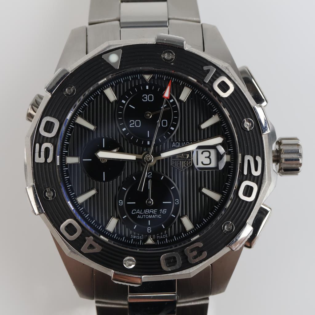 Tag Heuer Aquaracer Chronograph Watch- Evaluated By Our Certified Gemologist-AGS/GIA