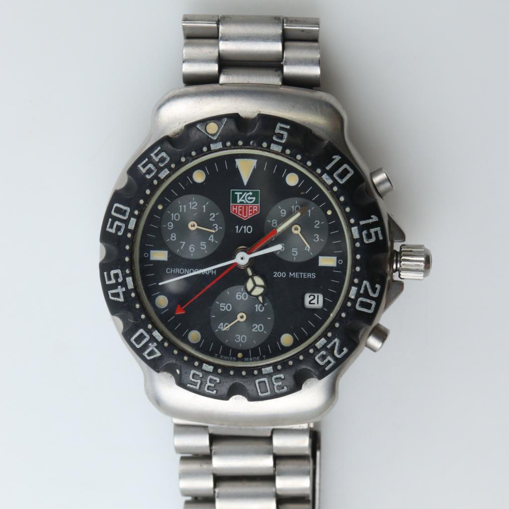 Cadran De Montre TAG Heuer Professional Chrono Quartz - Pièce Détachée D'occasion - Fabriqué En Suisse