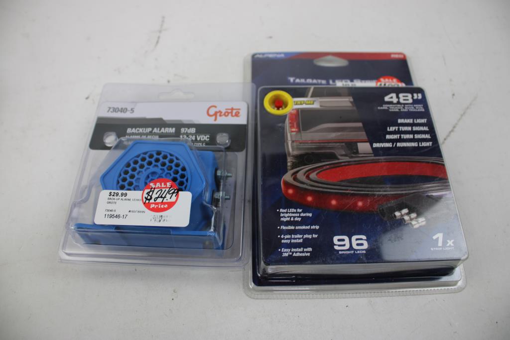 Tailgate LED Stripe, 120W Power Inverter, Grote Backup Alarm, 3 Pieces