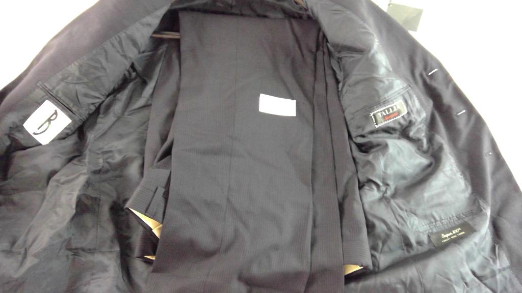 Blazer Long Vintage Homme Tallia Sartoria Italie Taille 43 - Laine Noire, 3 Boutons, Coupé Classique