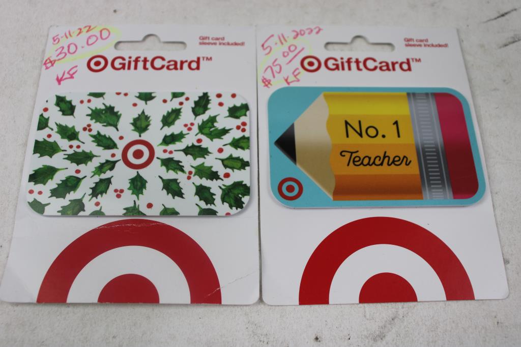 Target, Gift Cards, 2 Pieces