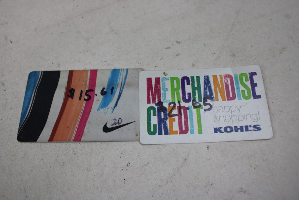 Ipod Target Target, Kohl's, Visa, Nike Gift Cards - PropertyRoom.com