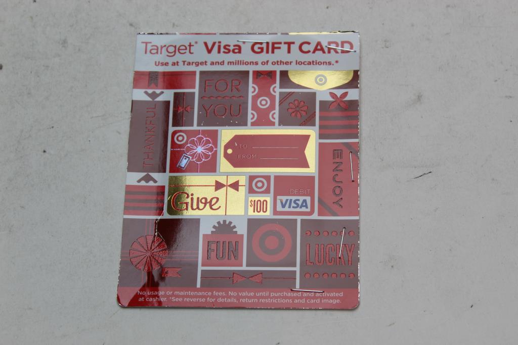 Target Visa Gift Card; Amount: $100 | Property Room