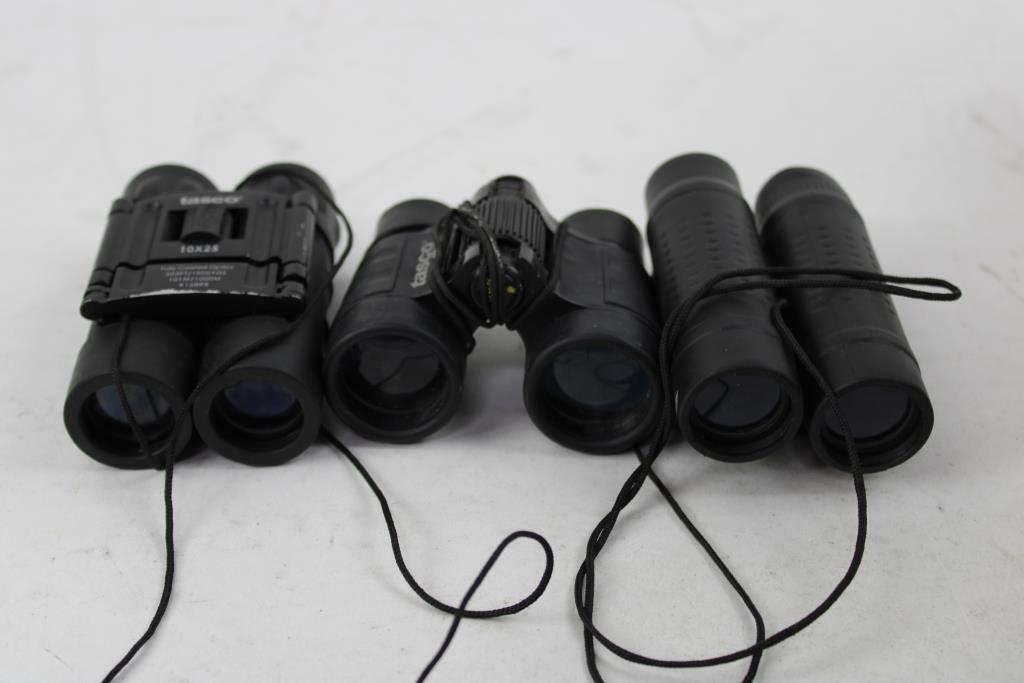 Tasco Binoculars Bulk Lot, 4 Pieces