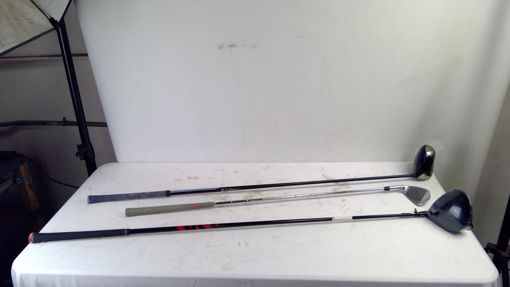 TaylorMade Stealth, Callway X460 Drivers, Wilson Breast Cancer Awareness Iron, 3 Pieces