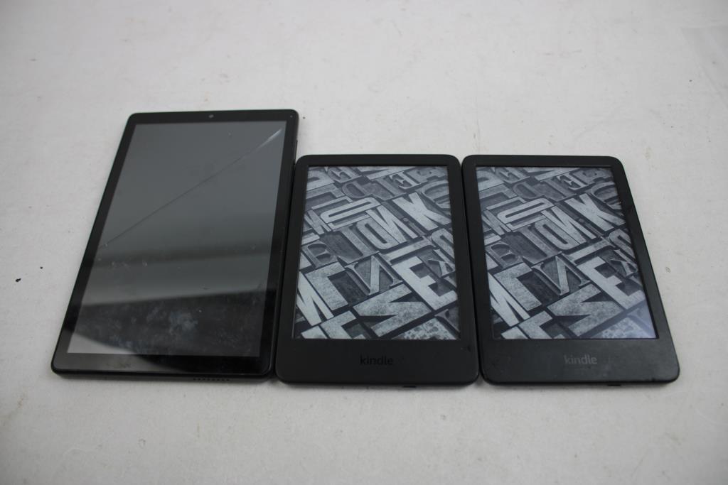 TCL Tablet, Amazon Kindle, 3 Pieces, SOLD FOR PARTS