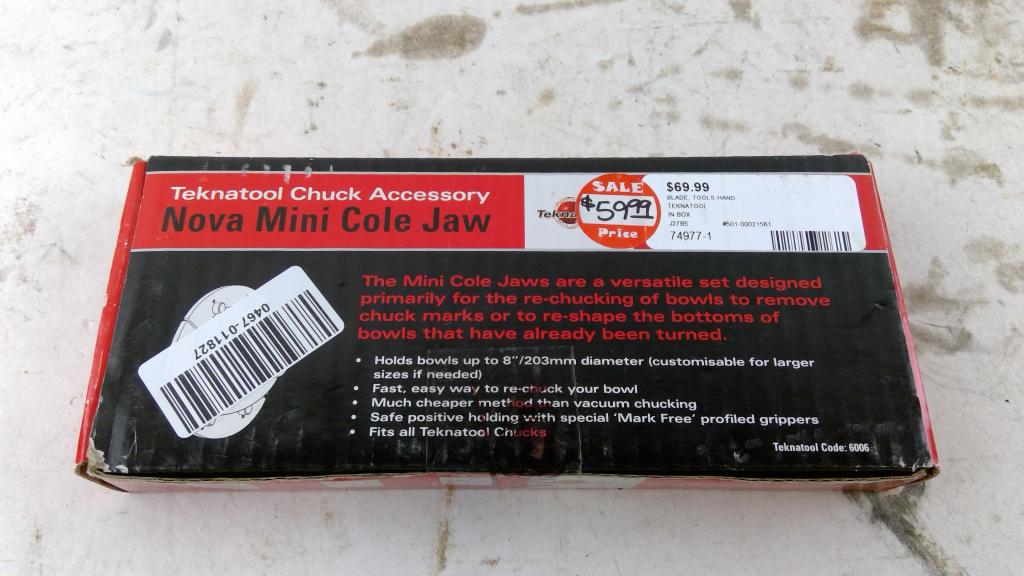 Teknatool Chuck Accessory Nova Mini Cole Jaw