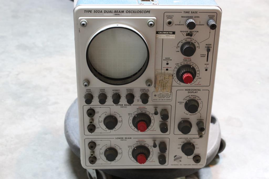 Tektronix Type 502A DualBeam Oscilloscope Property Room