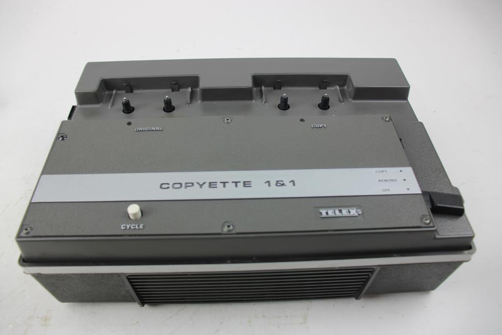 Telex Copyette Cassette Duplicator, Dymo Tapewriter, And More, 3 Pieces
