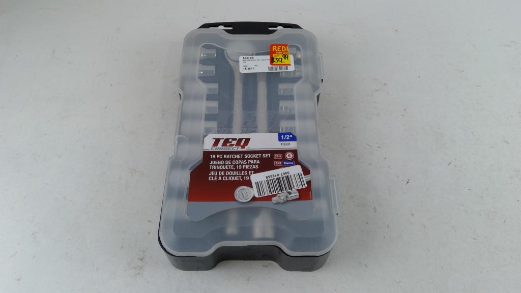 Teq Correct 19 Piece Ratchet Socket Set