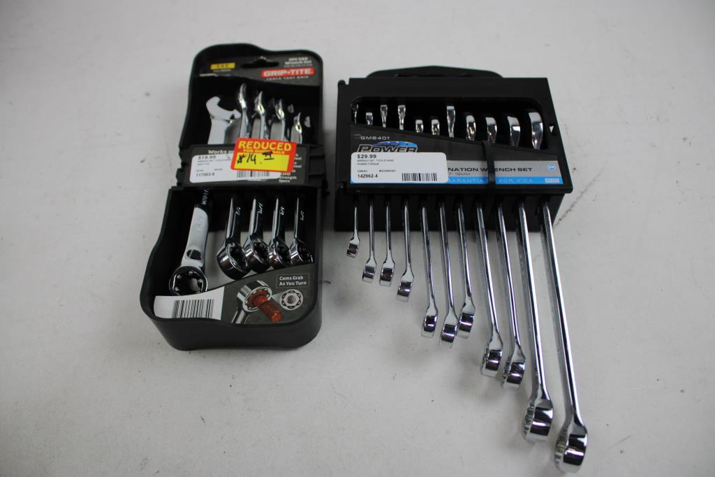 TEQ, GripTite, Power Torque Combination Wrench Sets, 3 Pieces