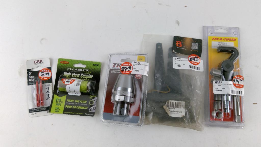 TEQ Stud Extractor, Hinges, And More, 5 Pieces