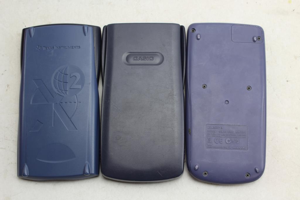 Texas Instrument TI30XIIS And Casio Scientific Calculators 3 Items