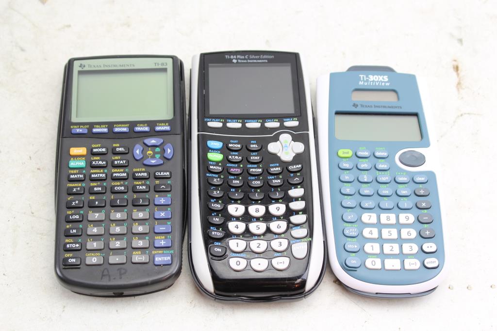 Texas Instruments Scientific Calculators 3 Items Property Room