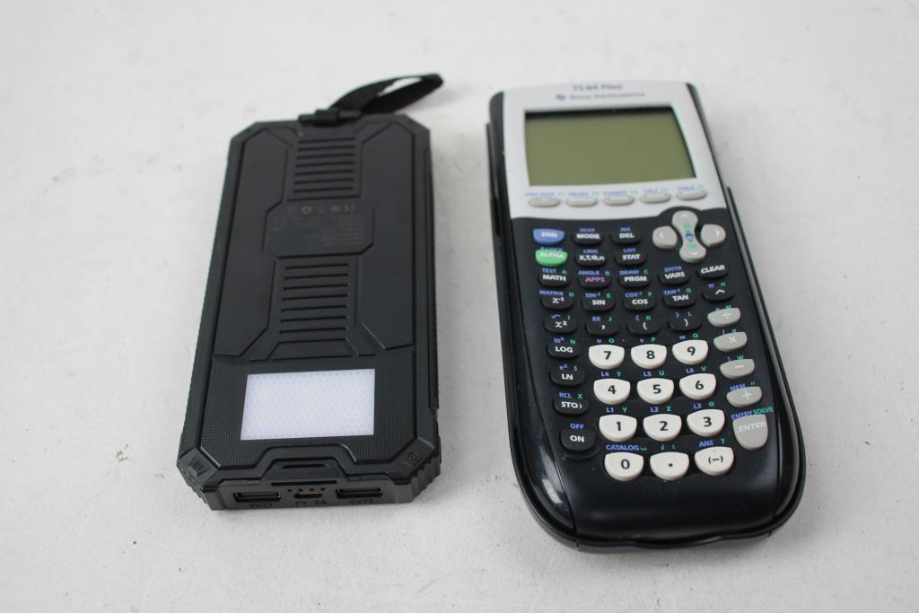 Ti Portable Computer Texas Instruments TI-84 Calculator, With Portable Power Banks, 4 Pieces ...