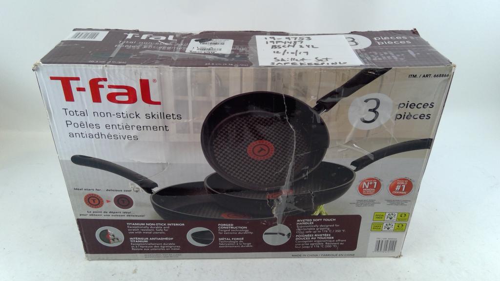 T-Fal Non Stick Skillet Set 3 Pieces