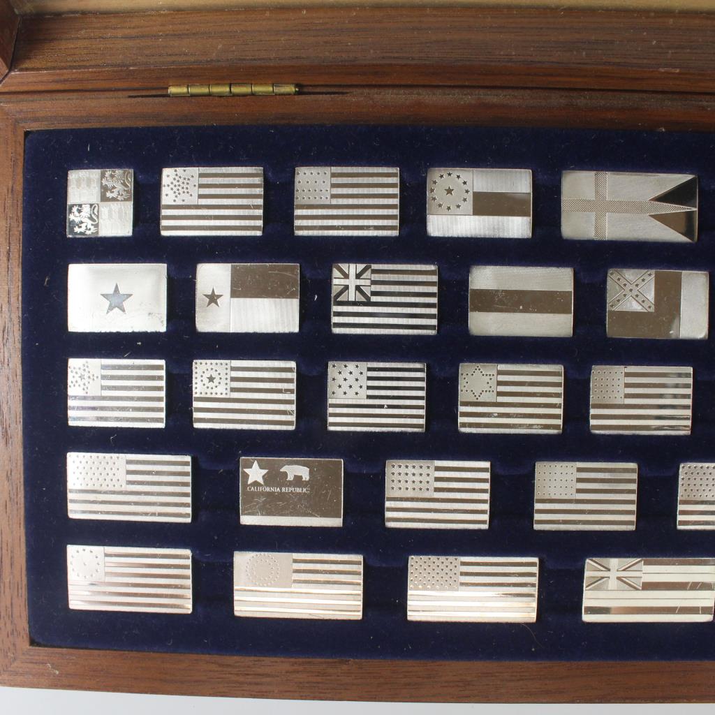 The Great Flags Of America Silver Ingot Set Property Room