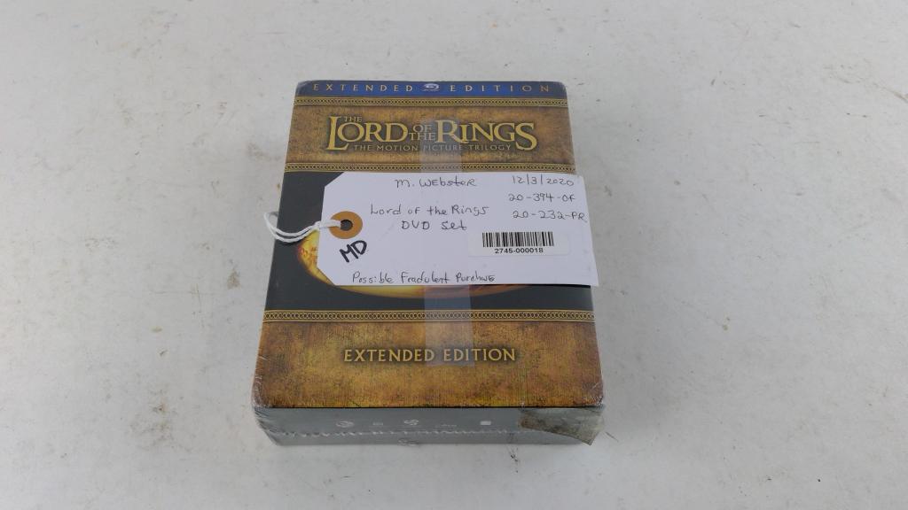 The Lord Of The Rings Motion Picture Trilogy On Bluray