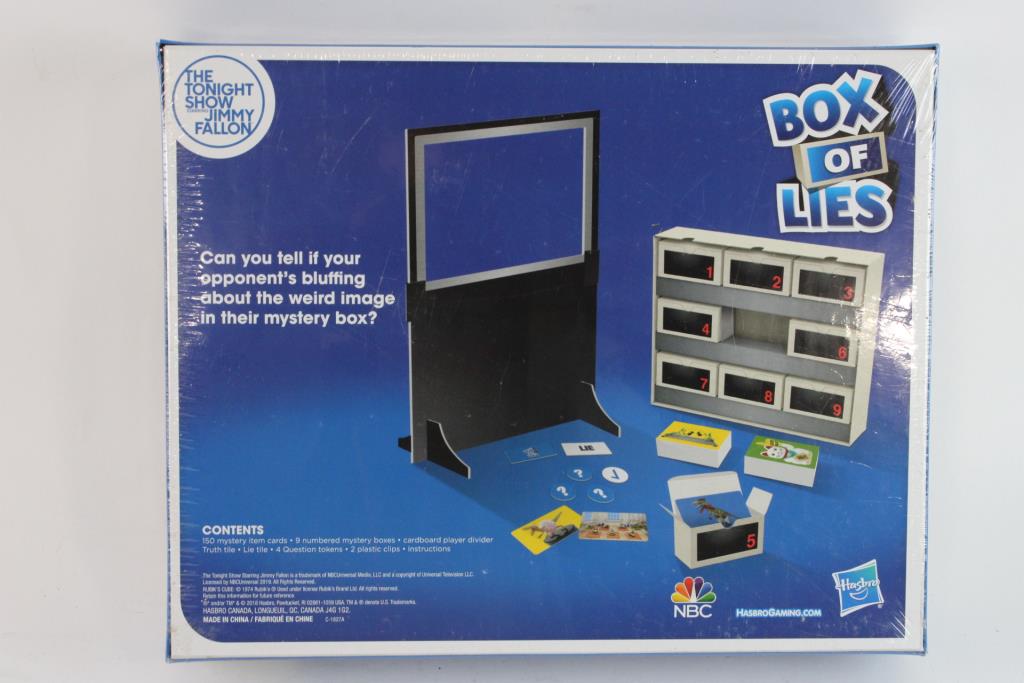 The Tonight Show Starring Jimmy Fallon Box Of Lies Game Property Room
