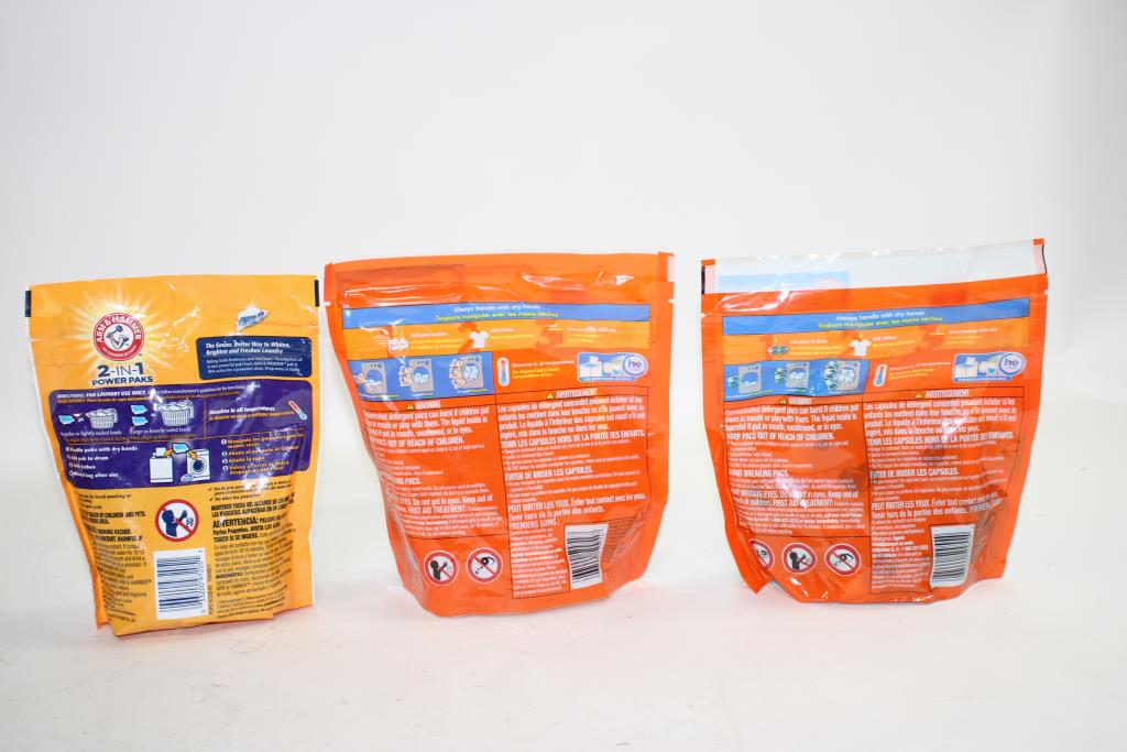 Tide And Arm & Hammer Pods Bags Property Room