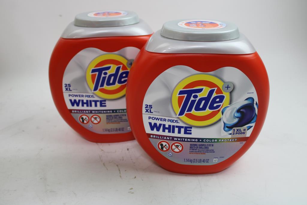 Tide Pods, 3 Bottles, 25, 57 Pcs, Ultra Oxi, White