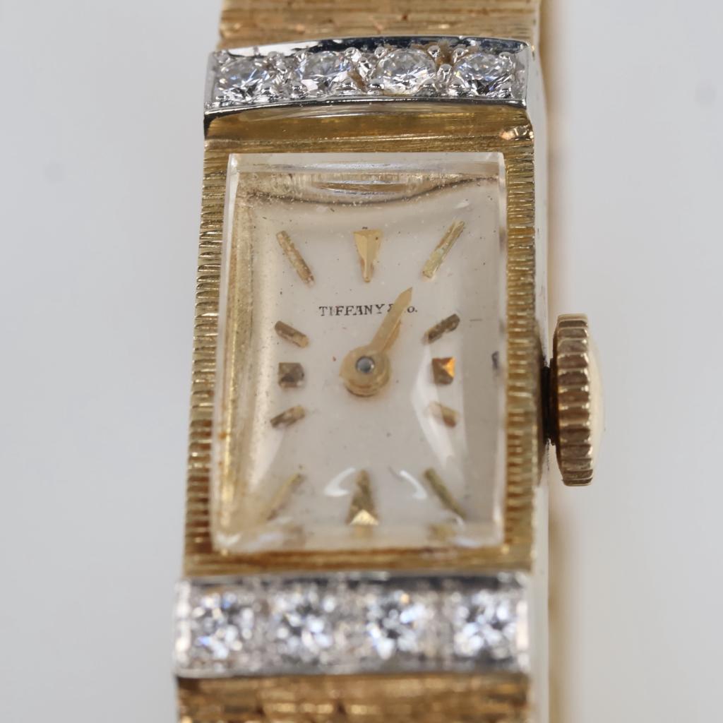 Tiffany & Co. 14kt Gold Diamond Dress Watch-Evaluated By Our Certified Gemologist-AGS/GIA