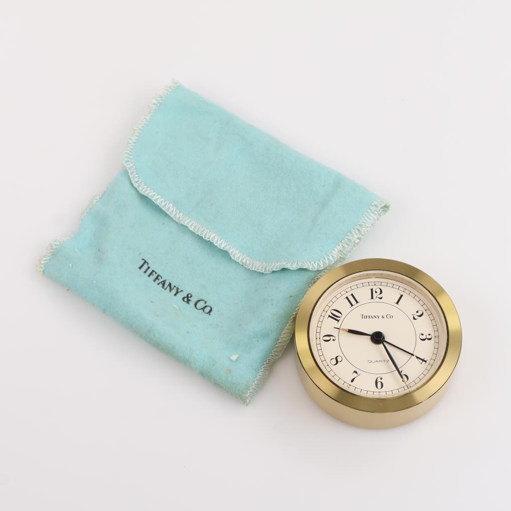 Tiffany & Co. Brass Alarm Clock