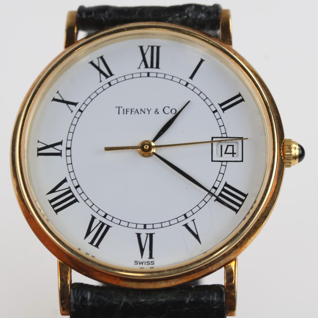 Tiffany & Co. Dress Waldan Creation 14kt Gold Watch-Evaluated By Our Certified Gemologist-AGS/GIA