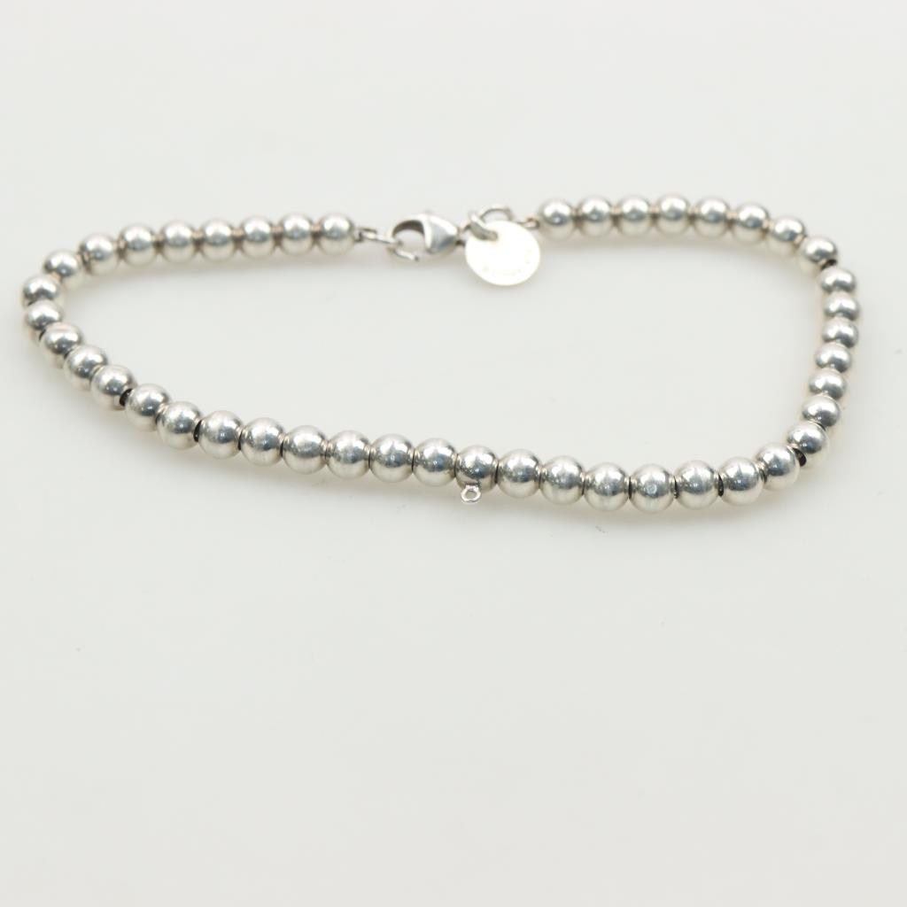 GNOCE Sterling Silver Alphabet Charm Beads With Zirconia - For Snake Chain Bracelets & Necklaces - View #9
