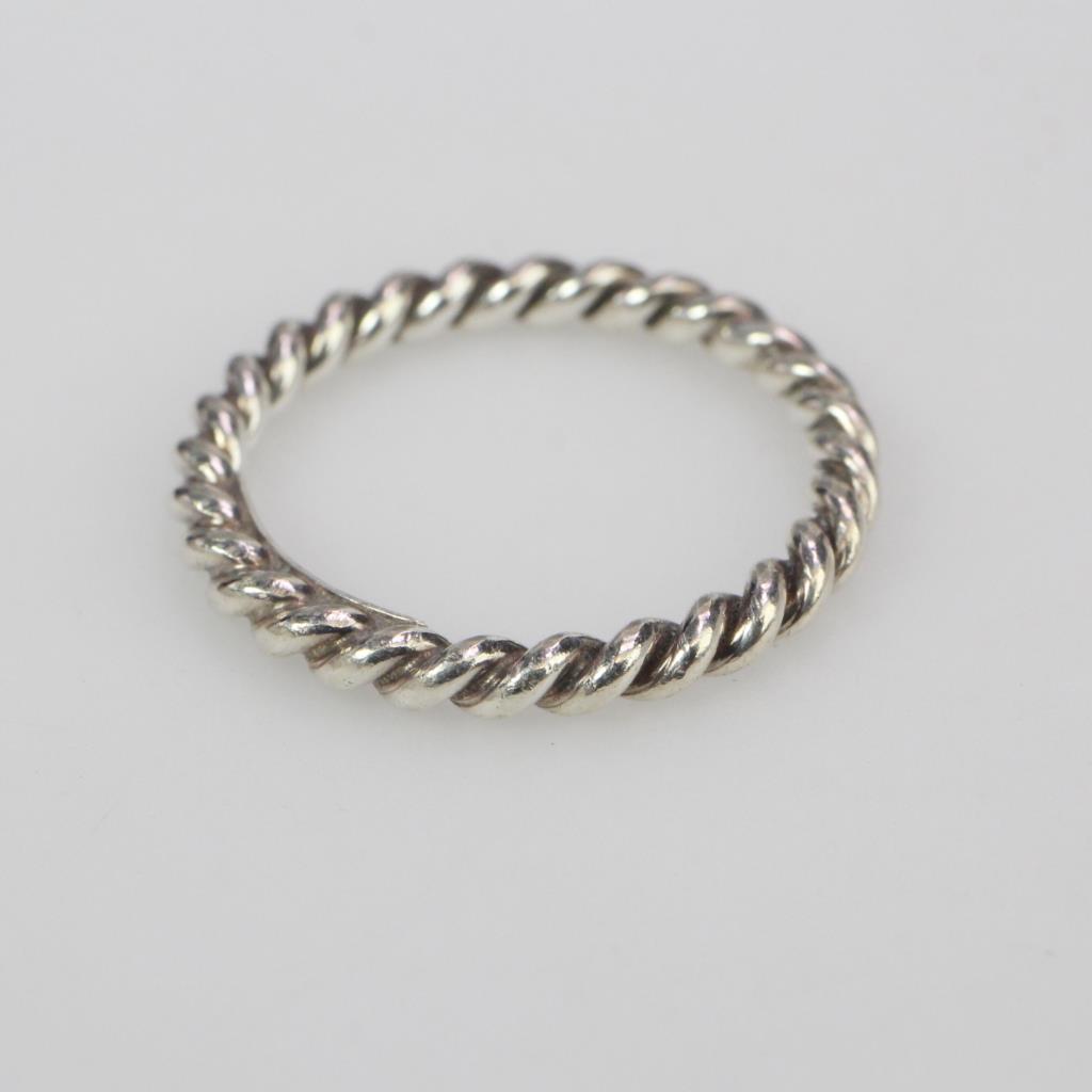 Tiffany & Co Silver Twisted Rope Ring, 1.84g | Property Room