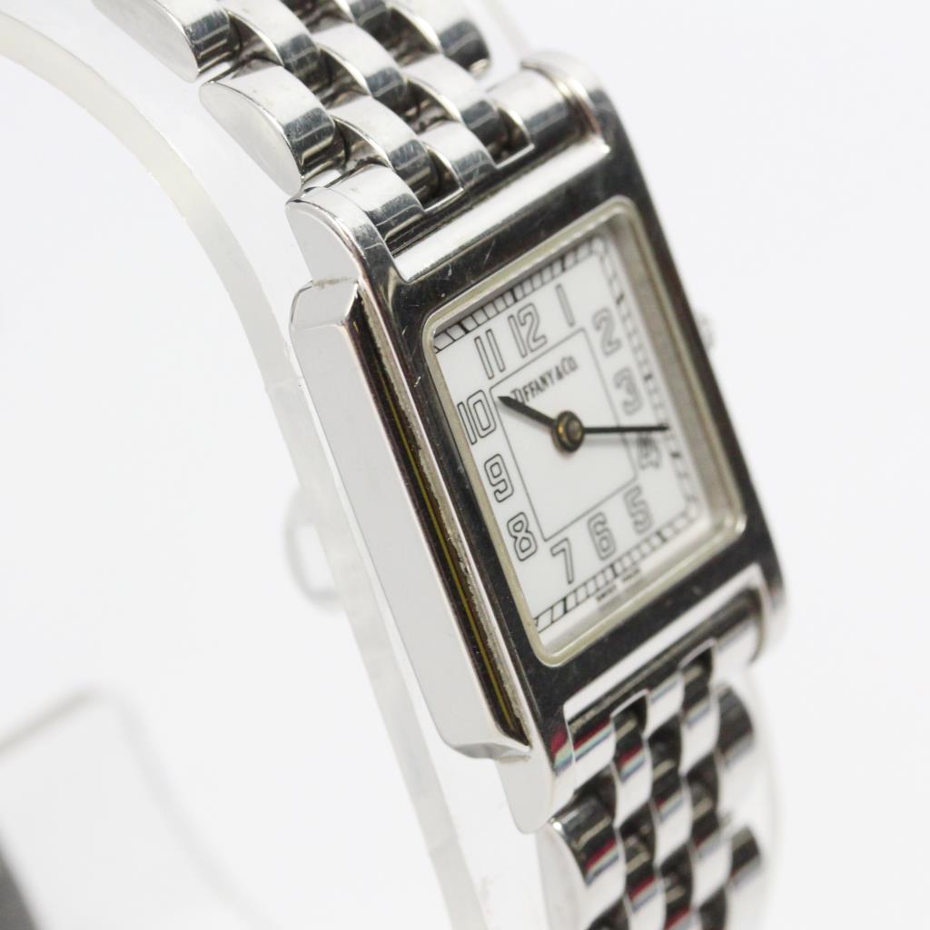 Tiffany & Co. Square Stainless Steel Square Watch Property Room