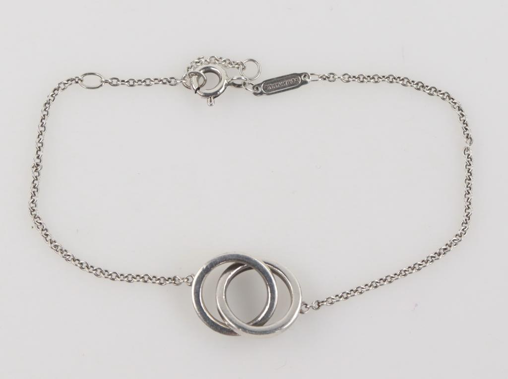 Tiffany & Co. Sterling Silver Interlocking Circles Bracelet Property Room