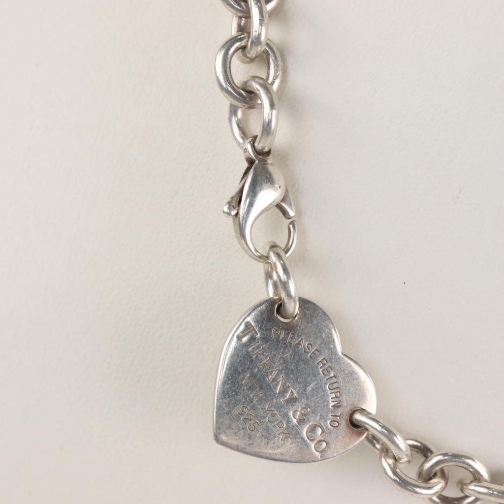 Tiffany & Co. Sterling Silver Return To Heart Tag Chain Link Choker