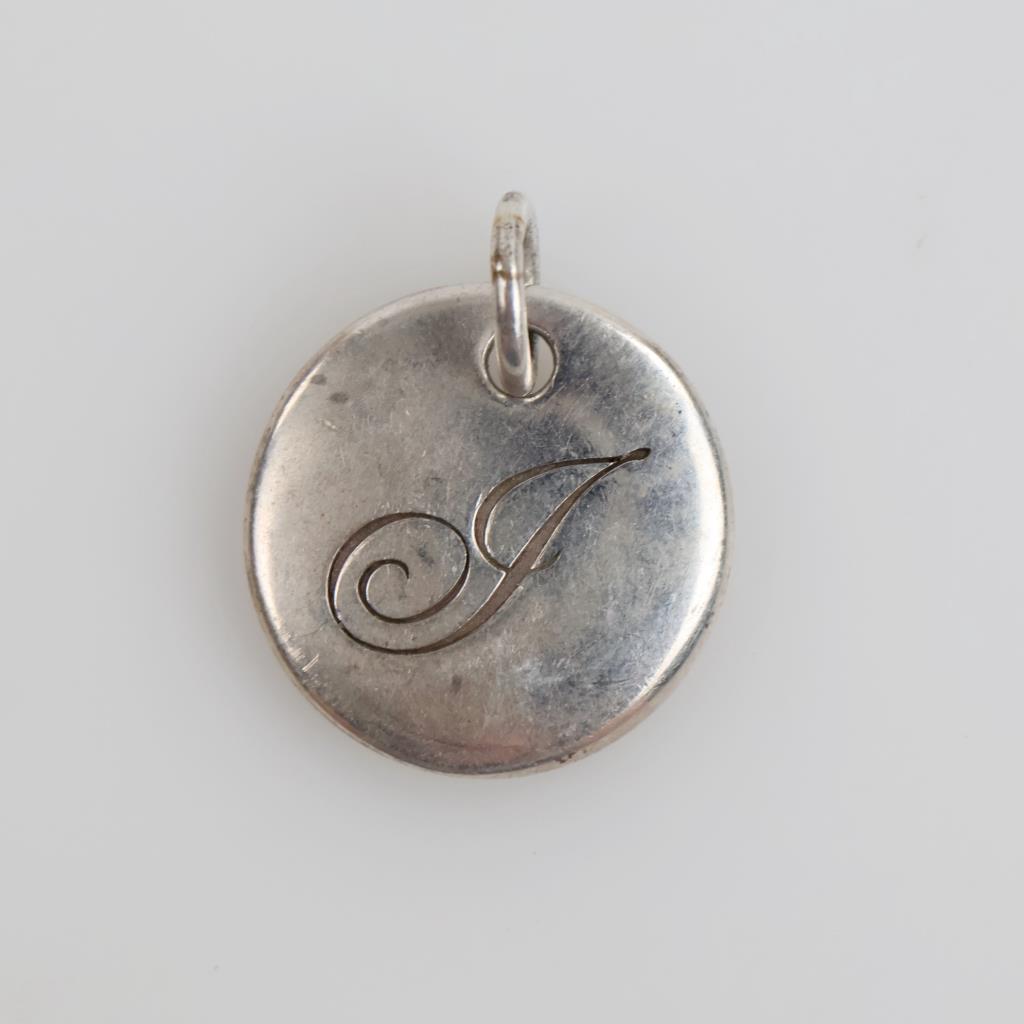 Tiffany & Co. Sterling Silver Tiffany Notes Letter J Pendant