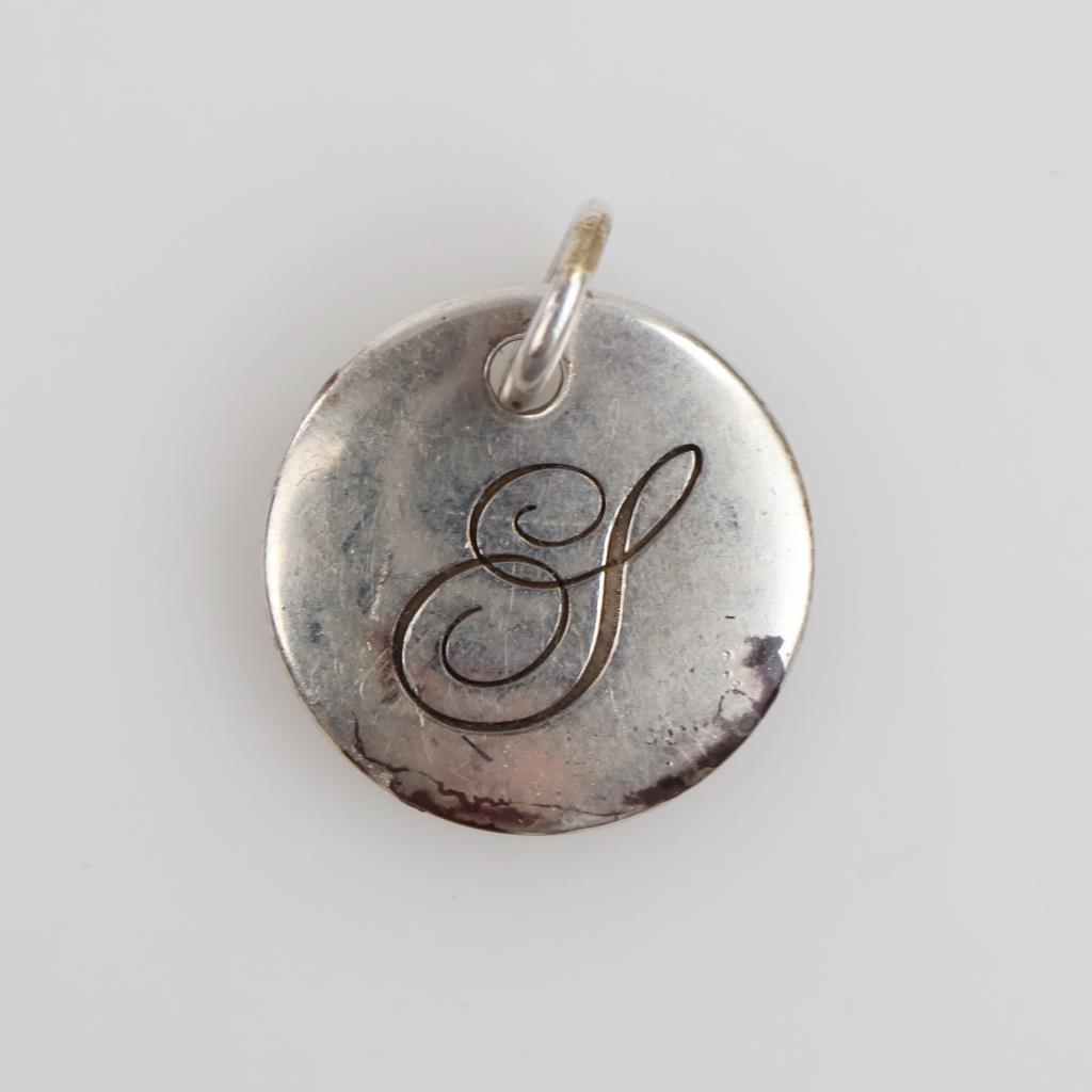 Tiffany & Co. Sterling Silver Tiffany Notes Letter S Pendant