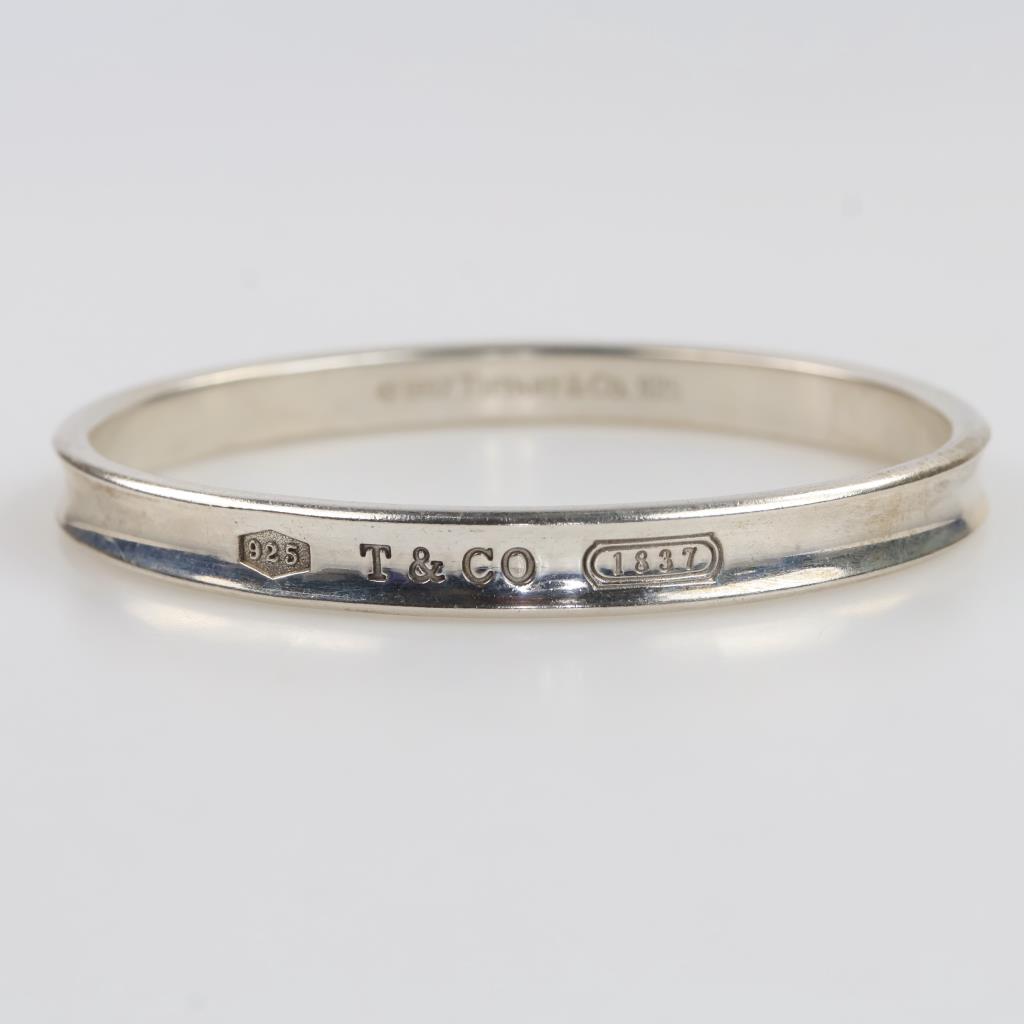 Tiffany & Co. Sterling Silver Vintage 1837 Bangle Bracelet
