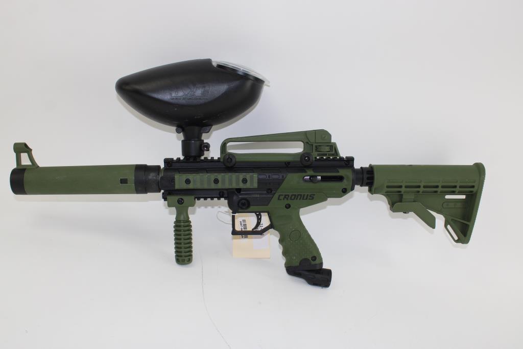 Tippmann Cronus Paintball Marker Gun With Paintball Attachment