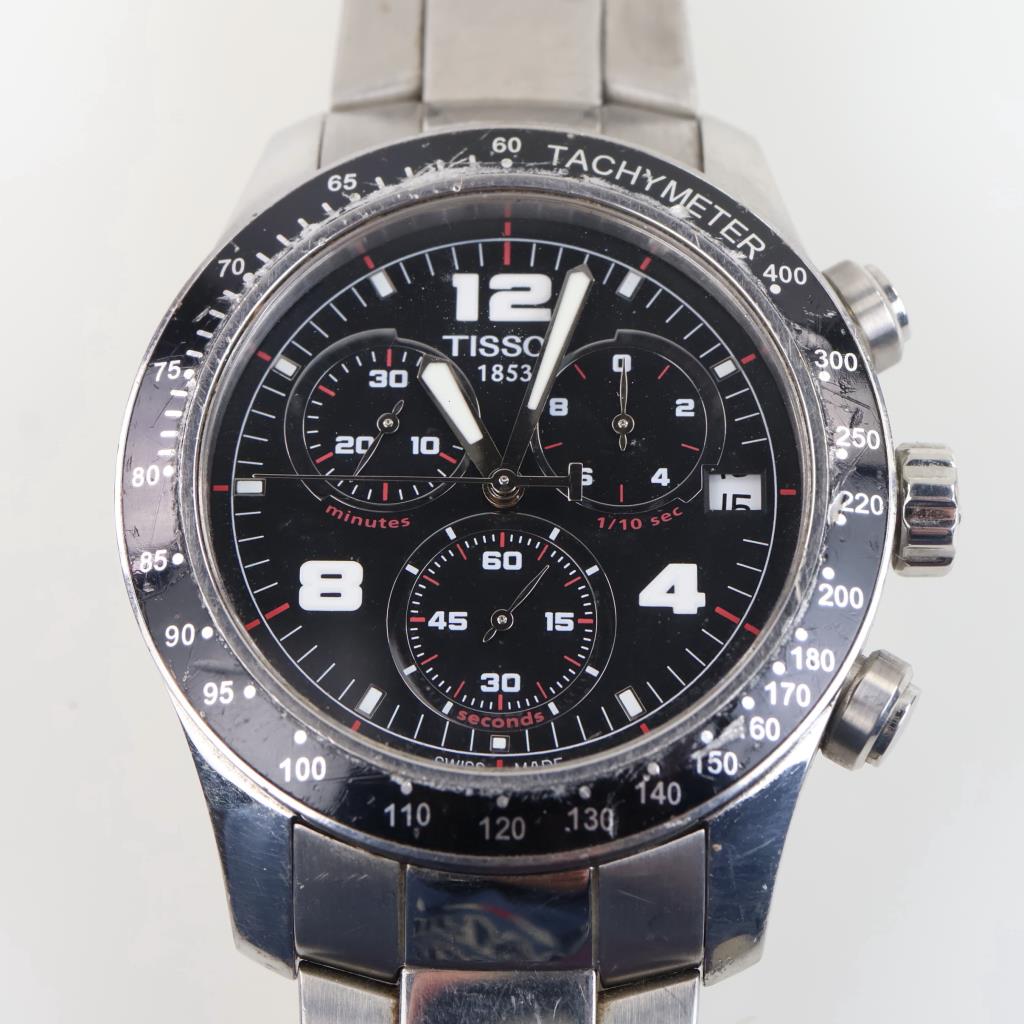 Tissot Chronograph Watch - Evaluated By Our Certified Gemologist-AGS/GIA